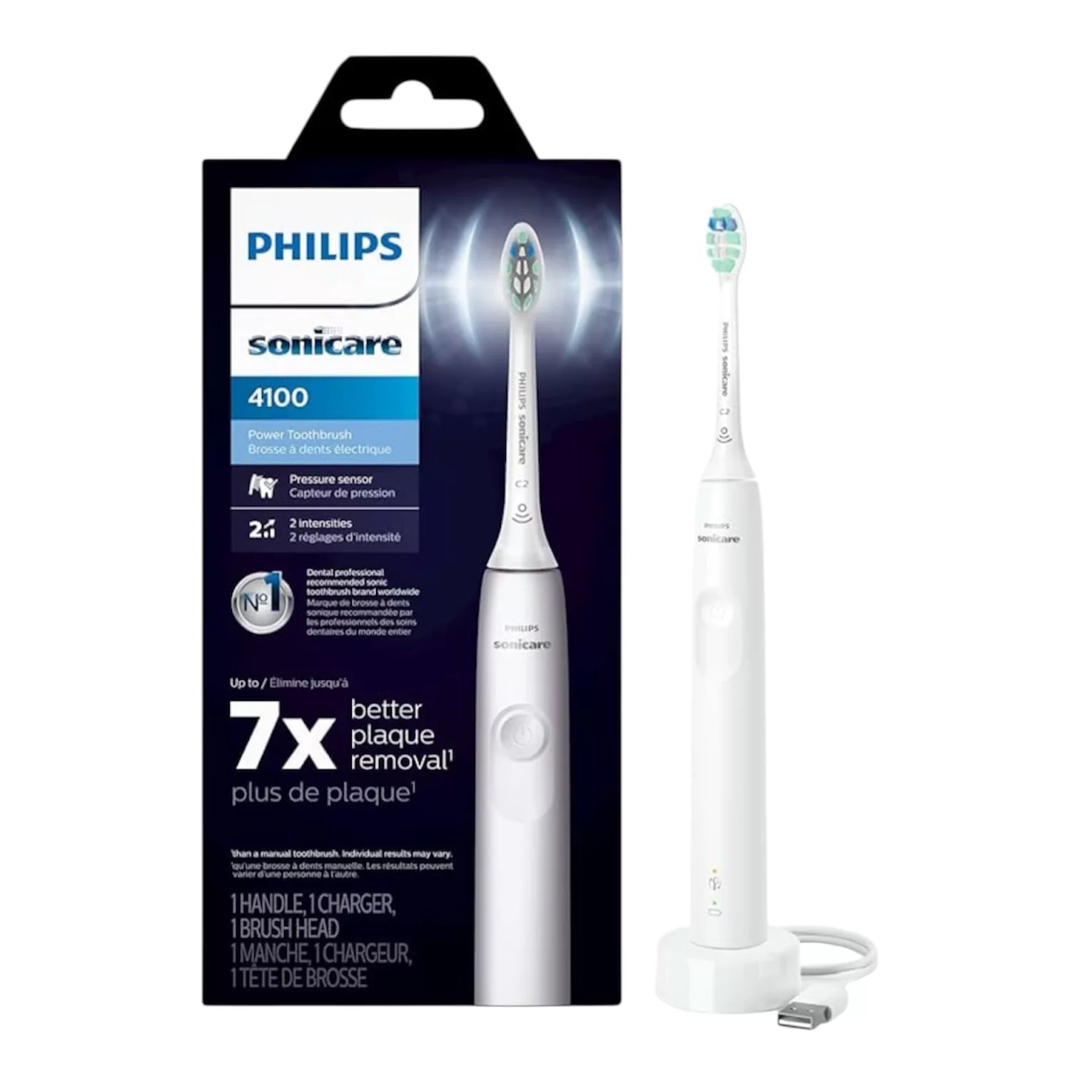 مسواک برقی فیلیپس مدل sonicare4100 7x به همراه 1 سری یدک