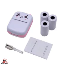 پرینتر لیبل زن ناب سل مدل پرتابل  کد PIN01 به همراه سه عدد رول کاغذی