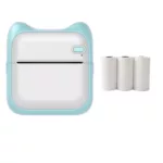 پرینتر لیبل زن ناب سل مدل پرتابل شارژی کد  BL-NAAB001111 به همراه سه عدد رول کاغذی
