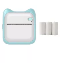پرینتر لیبل زن ناب سل مدل پرتابل شارژی کد  BL-NAAB001111 به همراه سه عدد رول کاغذی