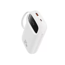 پاوربانک بیسوس مدل 22.5W QPow2 Dual Cable ظرفیت 10000 میلی آمپر ساعت