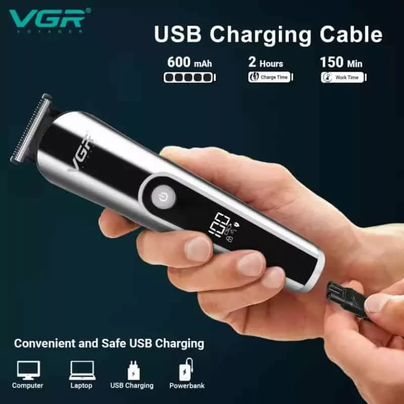 ست ماشین اصلاح موی صورت و بدن وی جی ار مدل V-107