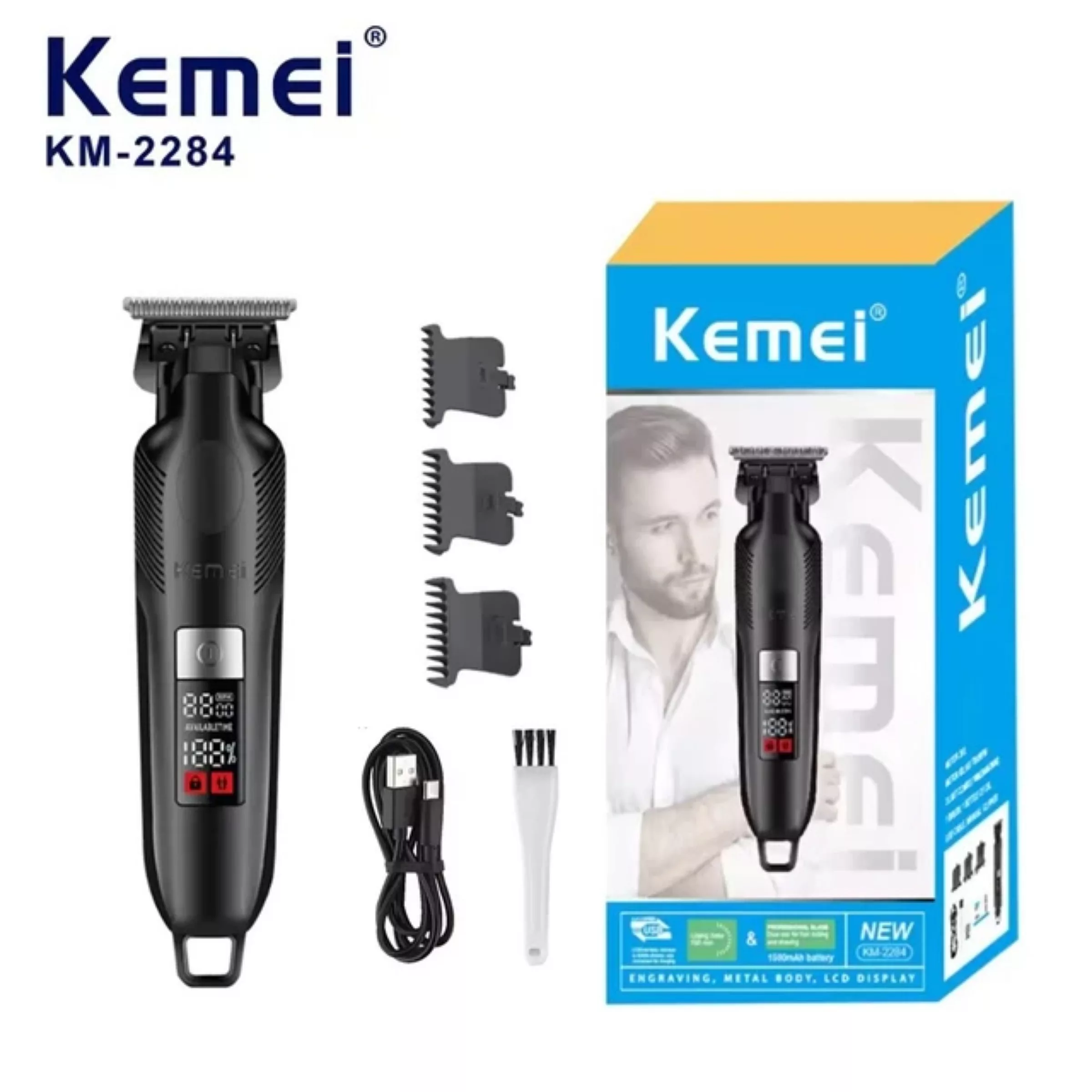 ماشین اصلاح موی سر و صورت شارژی کیمی مدل km-2284