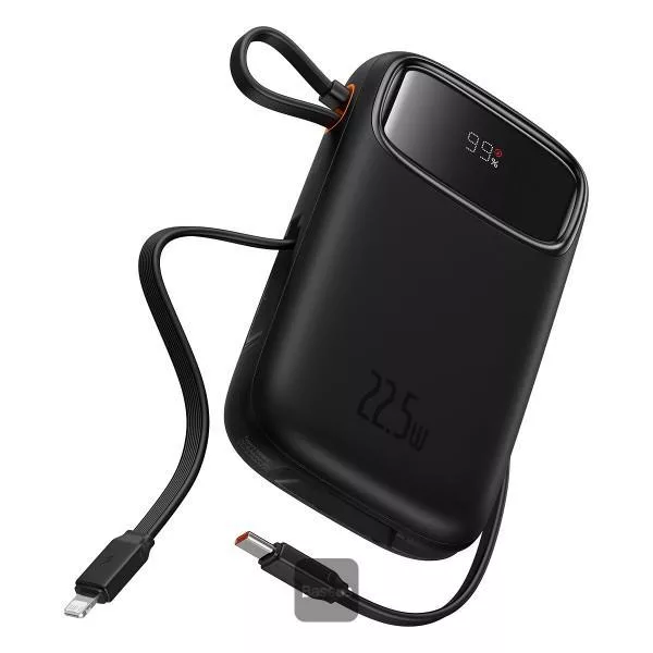 پاوربانک بیسوس مدل 22.5W QPow2 Dual Cable ظرفیت 10000 میلی آمپر ساعت